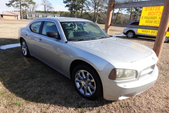 #309 2008 DODGE CHARGER 236564 MILES POWER DOORS WINDOWS AM FM RADIO CLOTH