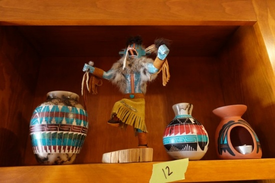 NATIVE AMERICAN POTTERY EARNEST JOHN NAVIJO DEE