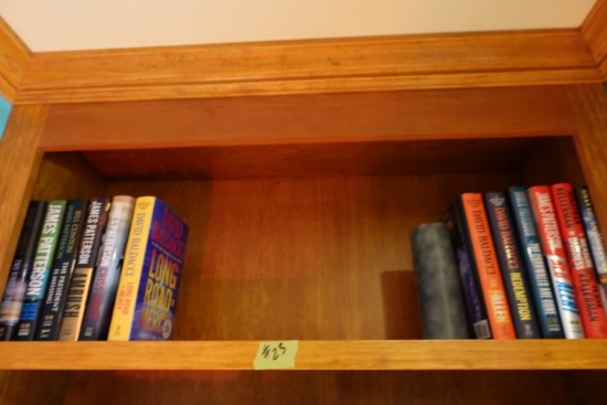 LOT OF HARDBACK BOOKS MOSTLY DAVID BALDACCI JAMES PATTERSON ETC