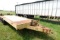 #5701 1976 KRUGER 3 AXLE TRAILER NO TITLE 20 X 8 DECK 3' BEAVER TAIL 5' RAM