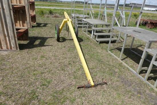 #5205 PIPE CART 12' LONG T HANDLE 26" TIRES