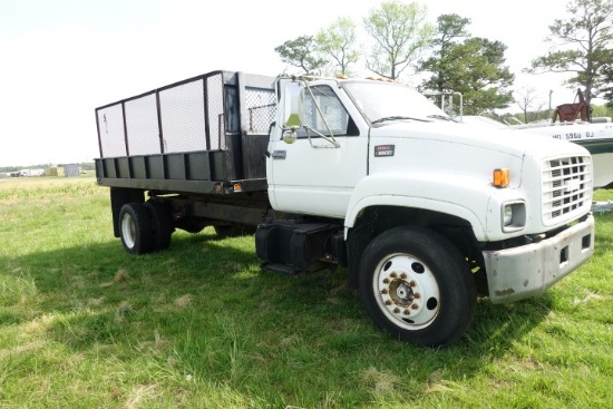 #4801 2000 GMC 5500 DUMP TRUCK NON CDL AUTO HYD BRAKE 75881 MILES AUTO TRAN
