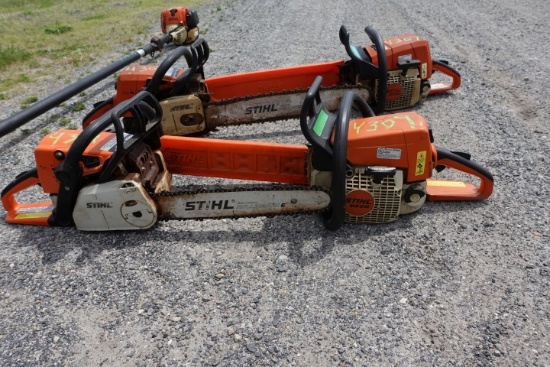 #4309 2 STIHL CHAIN SAWS MS210 AND 230C 16" BARS