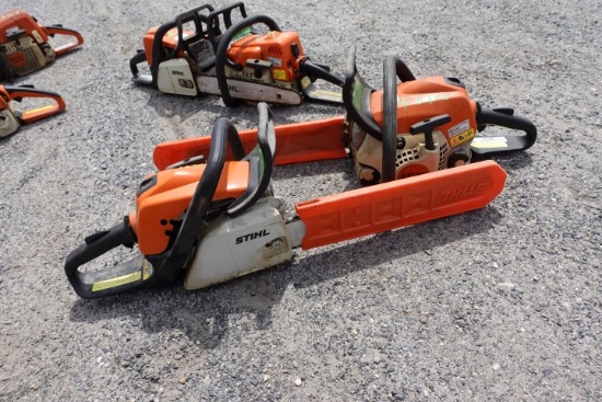 #4310 2 STIHL CHAIN SAWS MS 211 AND MS 211C 16" BARS
