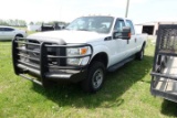#1503 2012 FORD F350 CREW CAB 4X4 6.2 GAS 265536 MILES POWER DOORS AND WIND