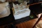 CHRISTMAS GOOSE TRAY AND NEW IN BOX PORCELAIN TREASURES SERVING PCS