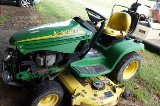 JOHN DEERE 245 20 HP WITH HYD TRANS 50" DECK WITH DAMAGE NOT RUNNING