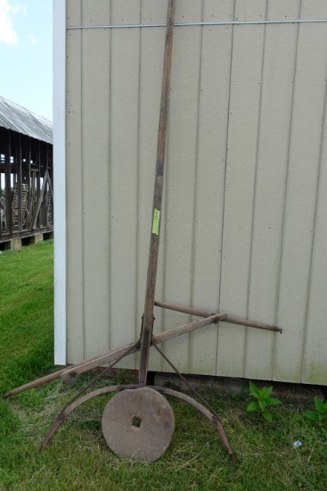 ANTIQUE DOUBLE HORSE TREE PRIMITIVE STONE