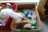 BOX OF PEACOCK TREE DECORATIONS