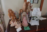 8 DIFFERENT DECORATIVE ANGELS