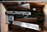 WOODEN CUTTY SHARK BOX FULL OF ANTIUE WOODEN PLANES