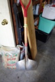 LARGE ALUM FEED SHOVEL AND POTTING SOIL