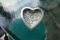 STIEFF STERLING HEART SHAPE DISH APPROX 3 INCH ACROSS