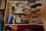 TOOL DRAWER SCREW DRIVERS PLIERS GARDEN SHEARS FLASH LIGHTS