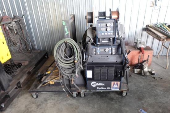 MILLER PIPEWORX 400 SN MH424026V STICK TIG MIG SET UP PANEL PIPE WORX 400 W