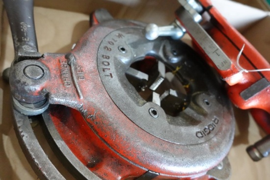 RIDGID UNIVERSAL DIE HEAD PIPE THREADER 1/8 TO 2 PIPE 1/4 TO 2 BOLT