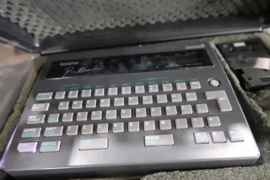 PRO SET FLAIRING TOOL FTX800B410 IN CASE AND BROTHER P TOUCH ELECTRONIC LAB