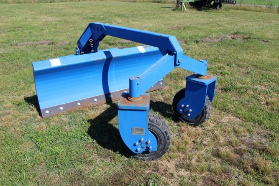 #113 72" 6 Way Grader Blade Skid Steer Mount Hyd Tilt And Turning