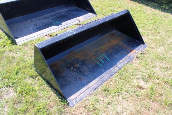 #117 72" Bucket Skid Steer Mount 72" Wide X 29 Deep X 17 High