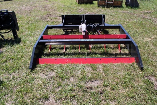 #5103 2025 Skid Steer Flat Ripper 70" 7 Teeth Max Digging Depth 6'