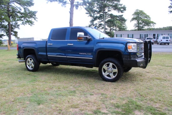 #7401 2015 Gmc Sierra Denali Short Bed 4x4 Crew Cab Duramax Diesel 155538 M