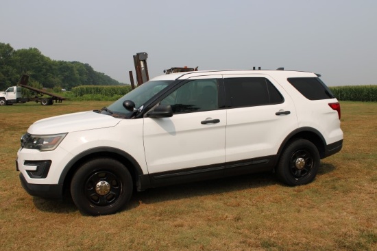 #1401 2018 Ford Explorer Police Interceptor Awd 108899 Miles 3.7 L Auto Tra