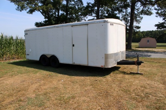 #1001 2019 8 X 20 Pace Enclosed Trailer Tandem Axle Ramp Gate Side Door 2 5