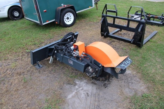 #4706 Skid Steer Stump Grinder Handy Attachments Model Hss027 Sn Sg20251125