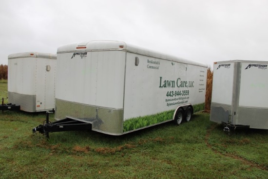 #2702 Homesteader Enclosed Trailer Ramp Style Tail Gate Dual 15" Wheels Tir