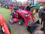 Mahindra 25 MAX 4x4 w/ldr, belly mower