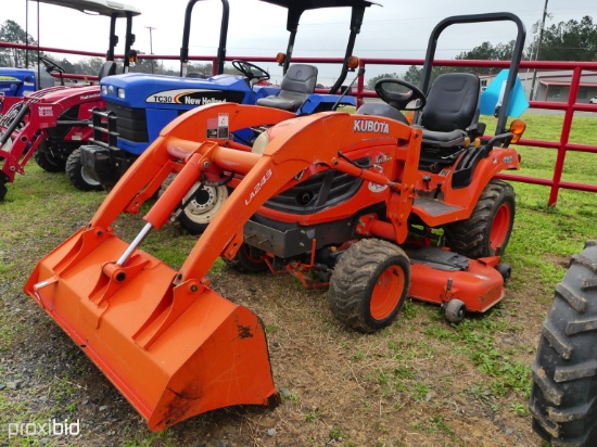 Kubota BX2660 4x4 w/ldr & belly mower