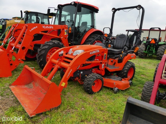 Kubota BX2670 4x4 w/ldr & belly mower