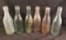 Lot of 6 Coca Cola Straight Side Bottles