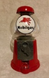Gum Ball Machine with Mobil Oil Decal