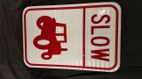 Slow Tractor Traffic Sign