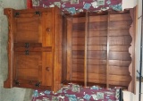 1840s Heart Pine Step Back Cupboard Clark Co.