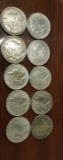 10- Morgan Silver Dollars