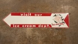 1950's Ice Cream Arrow Sign