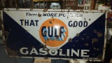 1930-40's That Good Gulf Porcelain Sign