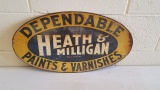 1930-40s Heath & Milligan Paints & Varnishes Sign