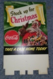 1950's Coca Cola Santa Case Sign