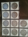 Ten 1921 Morgan Dollars