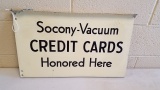 1940-50s Socony Vacuum Credit Card Sign