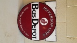 Scarce Jefferson Lines Depot Sign