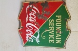 1930s Coca Cola Fountain Service Sign