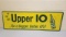 1950's NOS Upper 10 Soda Sign