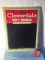 1950s Cloverdale Soda Menu Board