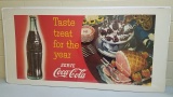 1956 Coca Cola Cardboard Sign