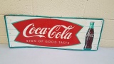 1950s Coca Cola Fish Tail Sign