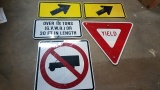 Lot of 5 Street Signs